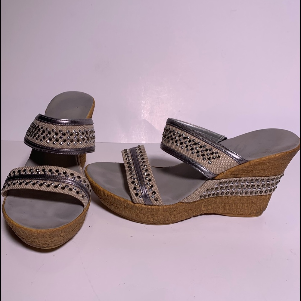 Onex cork wedge sandal